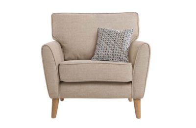 Hygena Olivia Fabric Chair - Natural